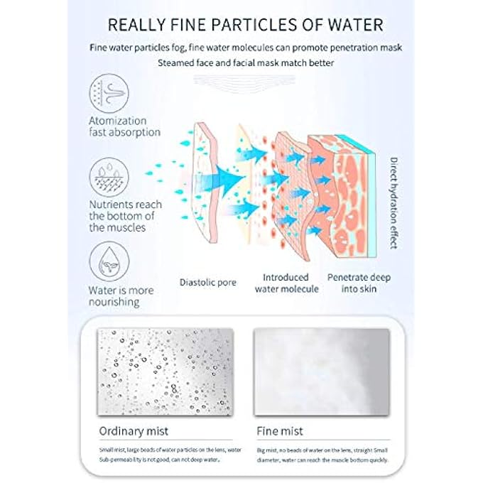 K.SKIN STEAMER HOT SPRAY KD33S HOT MIST IONIC FACE STEAMER OPEN PORES FOR DEEP HYDRATION HOME FACIAL SPRAYER - Image 4